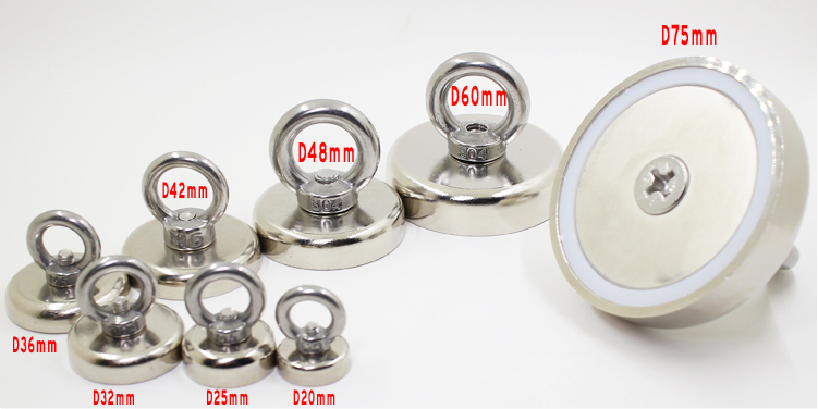 Крепежные магниты диски с кольцом